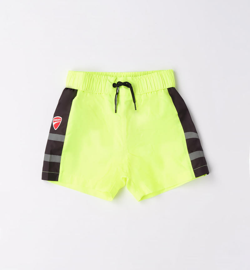 Ducati neon swimsuit for ages 3 to 16 GREEN ACID-5841