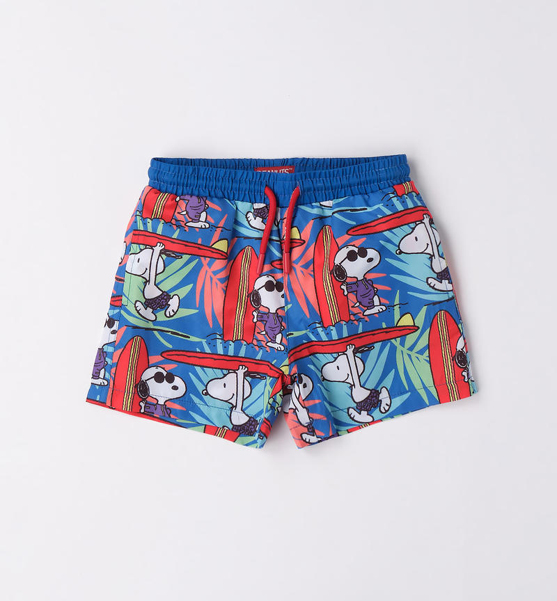 Sarabanda Snoopy swimsuit for boys from 9 months to 8 years BIANCO-MULTICOLOR-6VR6