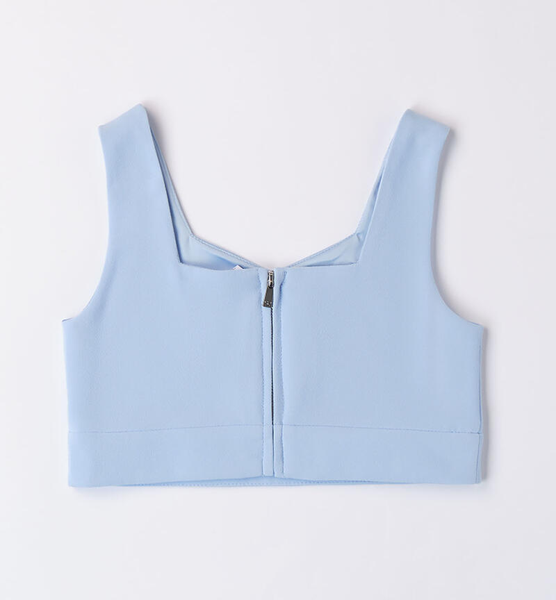 Girls' cropped top ANGEL BLUE-3685