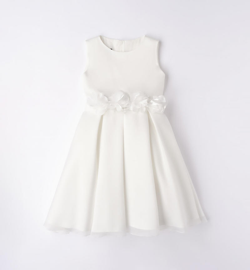 Elegante abito cerimonia bambina da 8 a 16 anni Sarabanda PANNA-0112