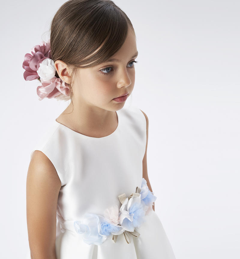 Elegante abito cerimonia bambina da 8 a 16 anni Sarabanda PANNA-AZZURRO-8136