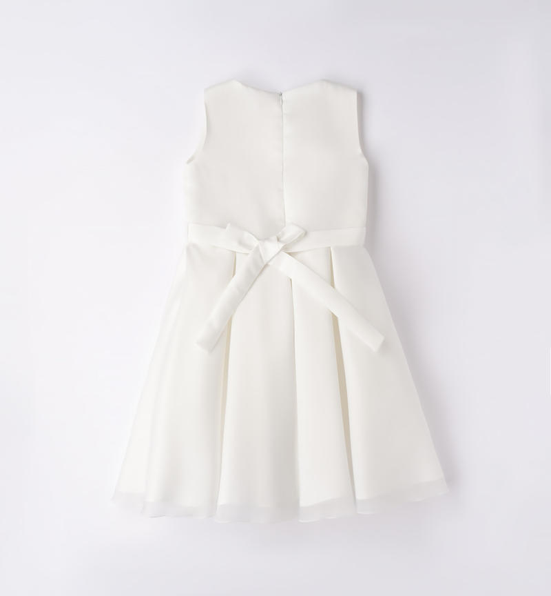 Elegante abito cerimonia bambina da 8 a 16 anni Sarabanda PANNA-0112