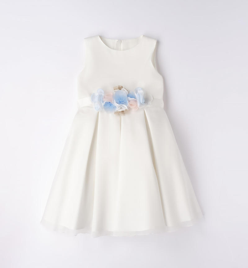 Elegante abito cerimonia bambina da 8 a 16 anni Sarabanda PANNA-AZZURRO-8136