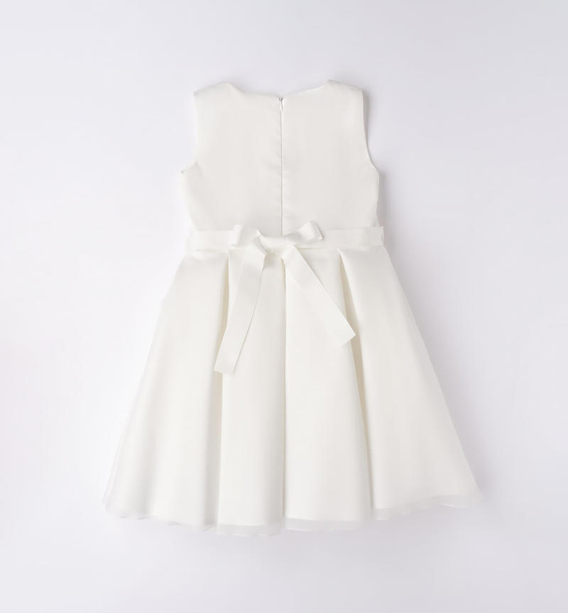 Elegante abito cerimonia bambina da 8 a 16 anni Sarabanda PANNA-ECRU'-8240