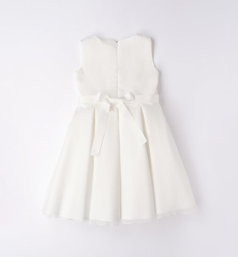 Elegante abito cerimonia bambina da 8 a 16 anni Sarabanda PANNA ROSA-8146