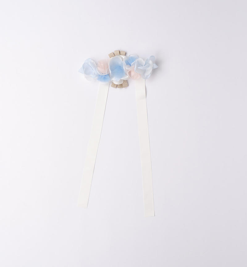 Sarabanda elegant belt for girls from 8 to 16 years PANNA-AZZURRO-8136