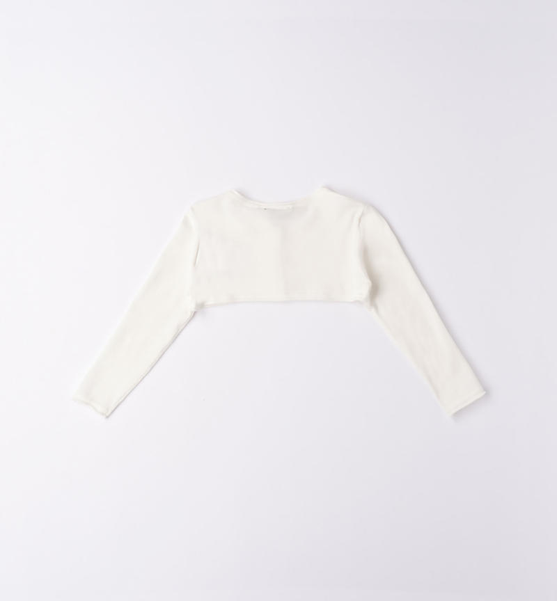 Elegante coprispalle bambina da 9 mesi a 8 anni Sarabanda PANNA-0112