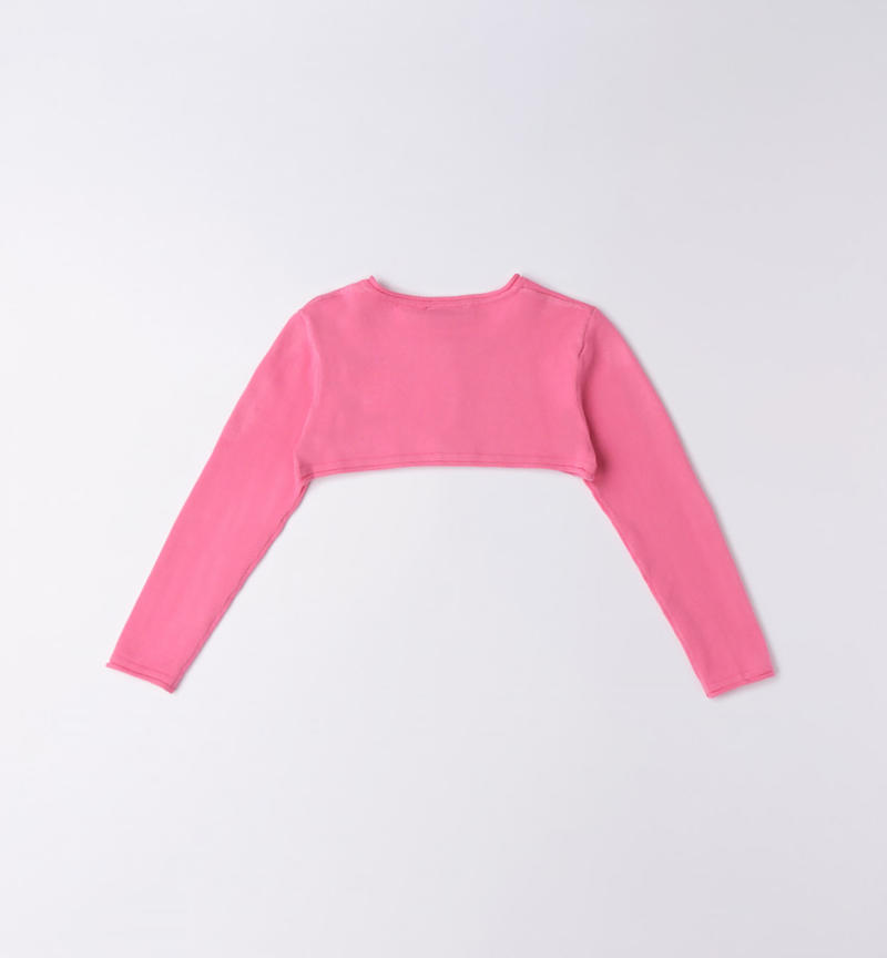 Elegante coprispalle bambina da 9 mesi a 8 anni Sarabanda ROSA-2426