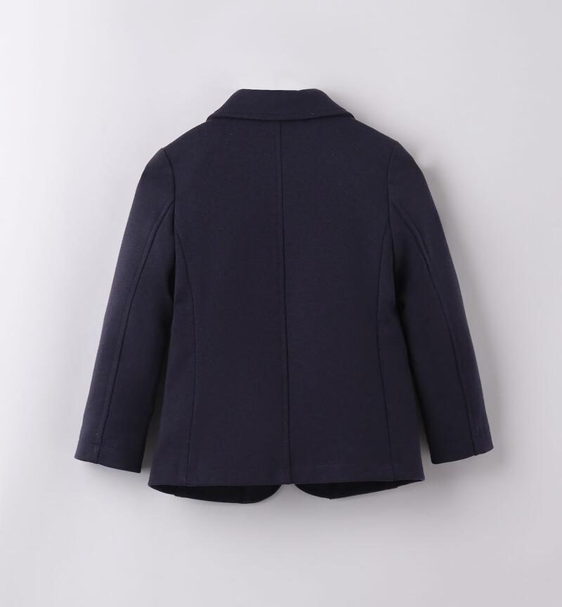 Sarabanda elegant jacket with a handkerchief for boys from 9 months to 8 years NAVY-3854