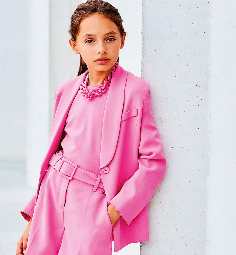 Sarabanda elegant jacket for girls from 8 to 16 years ROSA-2426