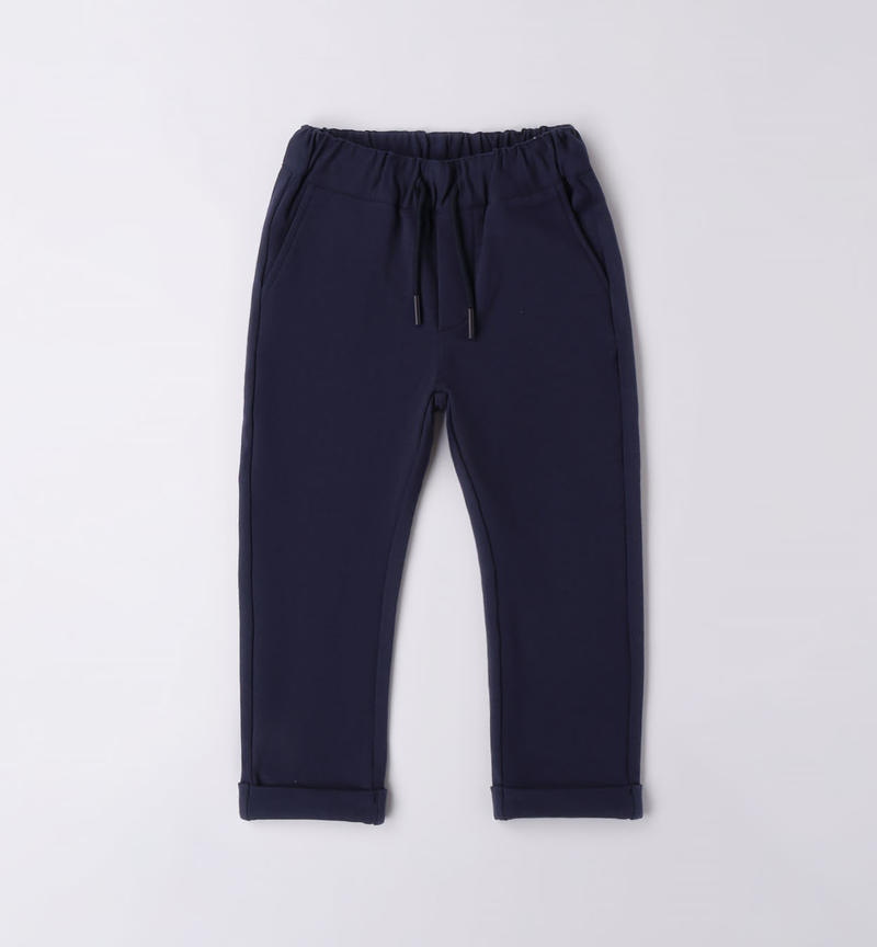 Sarabanda elegant trousers for boys from 9 months to 8 years NAVY-3854
