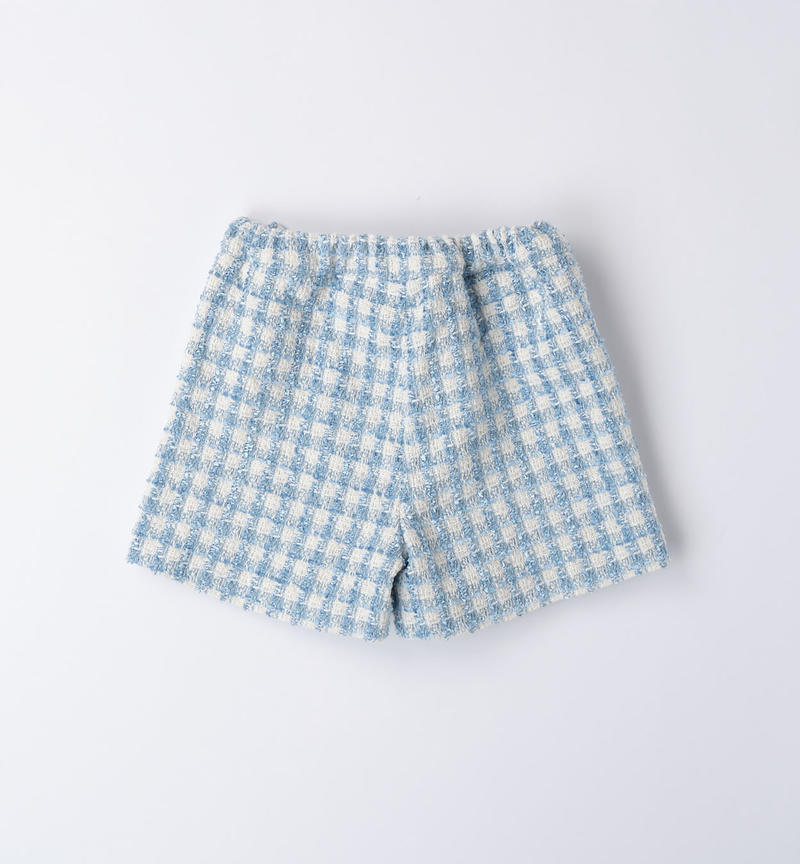 Sarabanda elegant check trousers for girls from 8 to 16 years BLU-3632