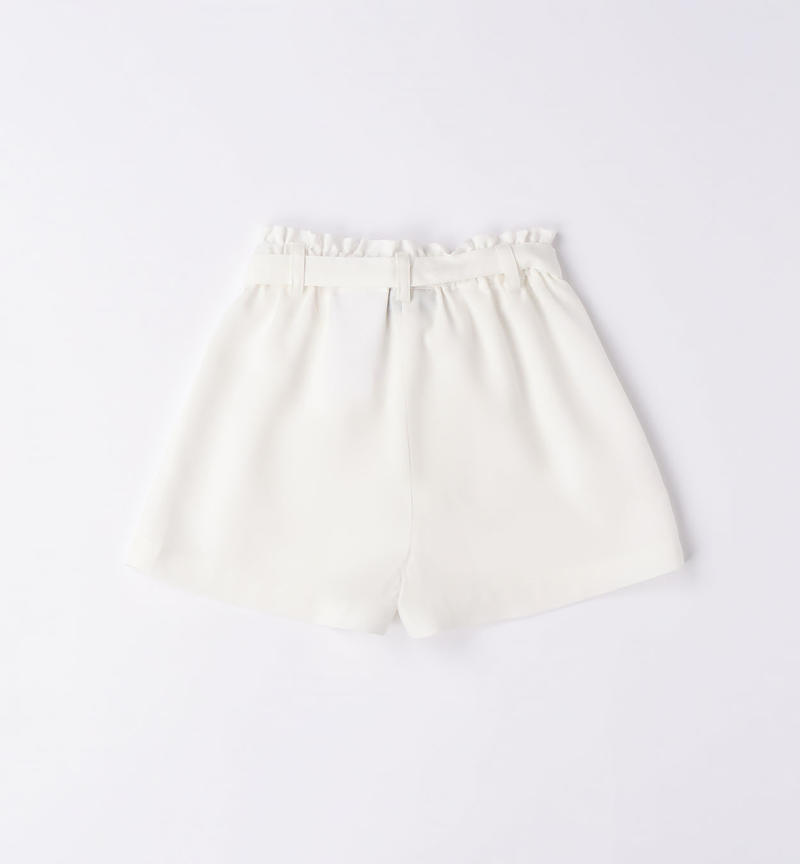 Sarabanda elegant shorts for girls from 9 months to 8 years PANNA-0112