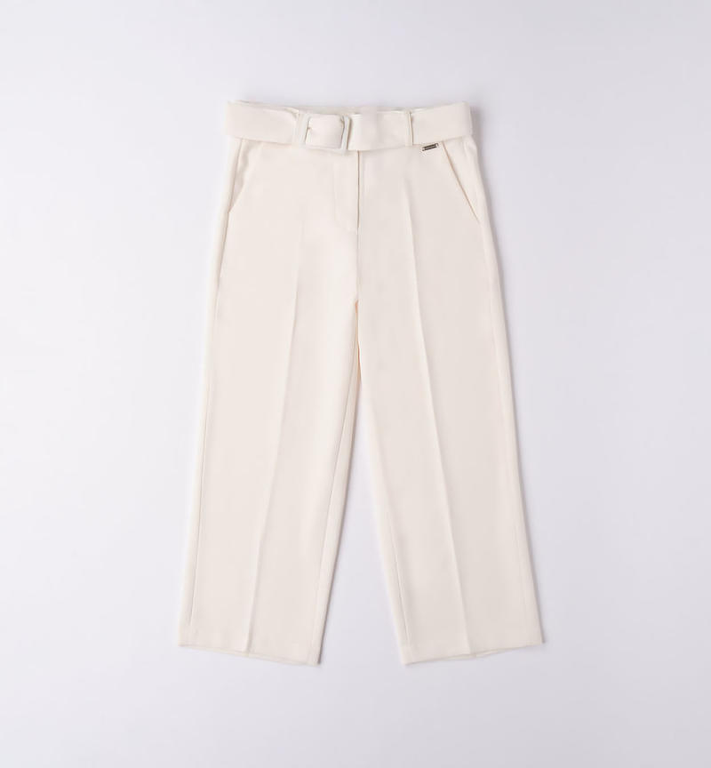 Sarabanda elegant long trousers for girls from 8 to 16 years PANNA-0112