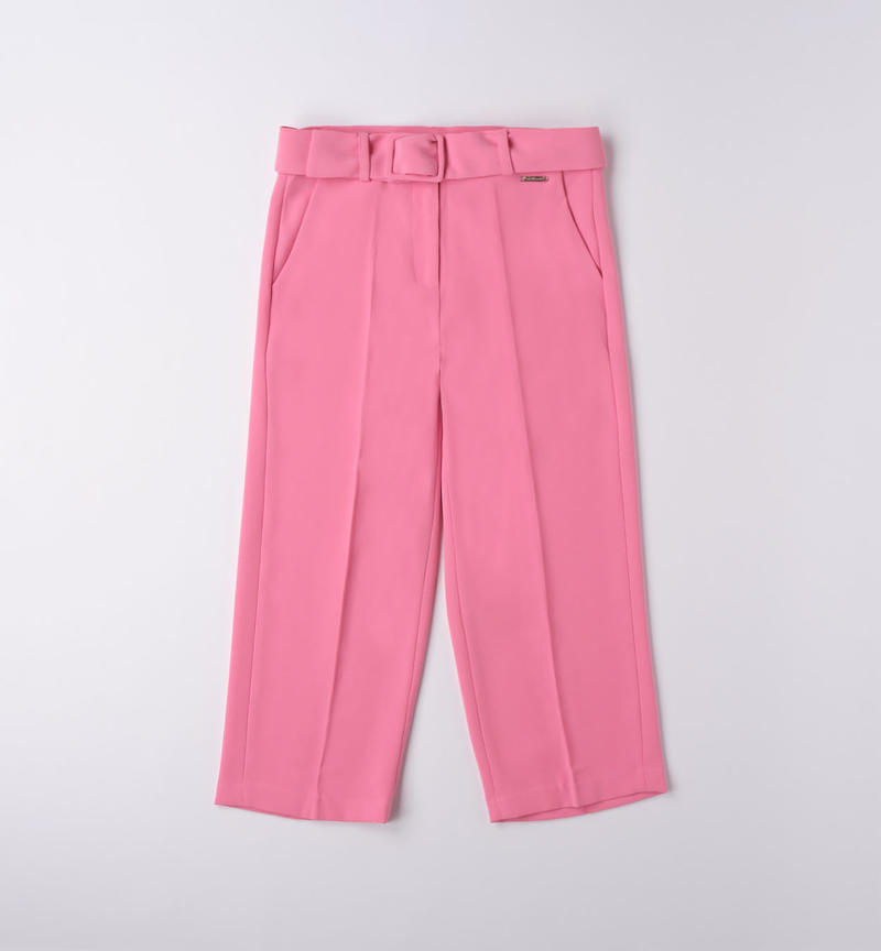 Sarabanda elegant long trousers for girls from 8 to 16 years ROSA-2426