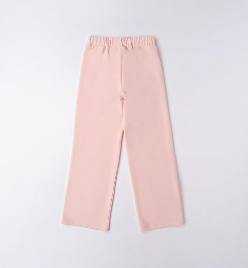 Sarabanda elegant trousers for girls from 8 to 16 years ROSA CHIARO-2617