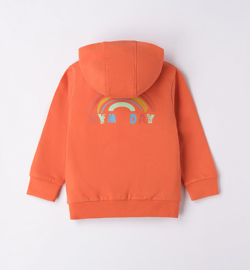 Sarabanda rainbow sweatshirt for boys from 9 months to 8 years ORANGE-1943