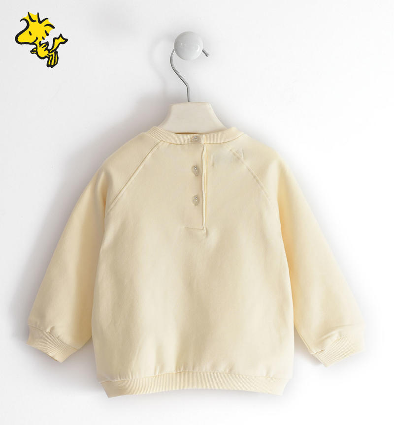 Felpa bambina capsule collection Peanuts da 9 mesi a 8 anni Sarabanda GESSO-0214