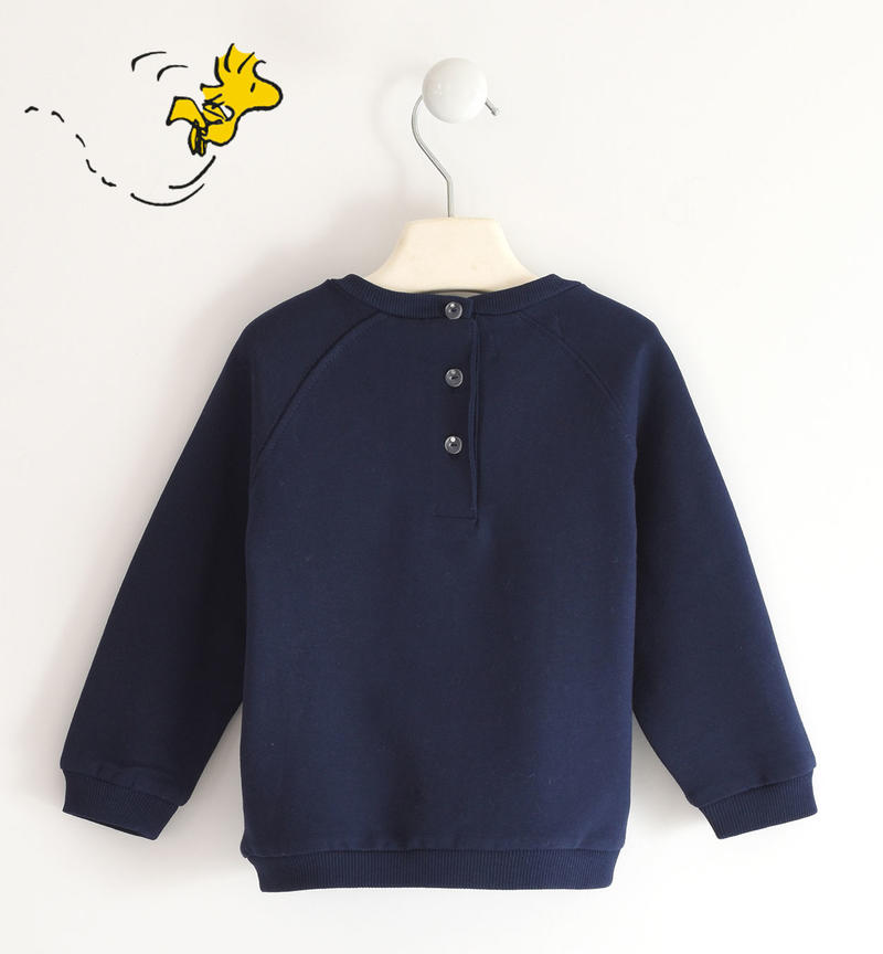 Felpa bambina capsule collection Peanuts da 9 mesi a 8 anni Sarabanda NAVY-3854