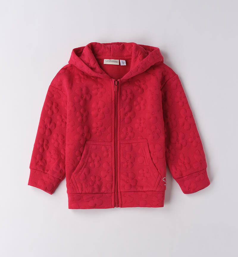 Felpa bambina con cappuccio CHERRY-2356