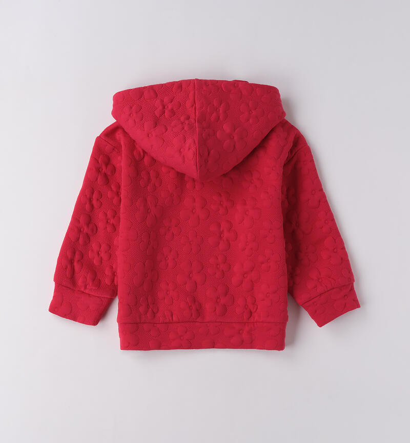 Felpa bambina con cappuccio CHERRY-2356