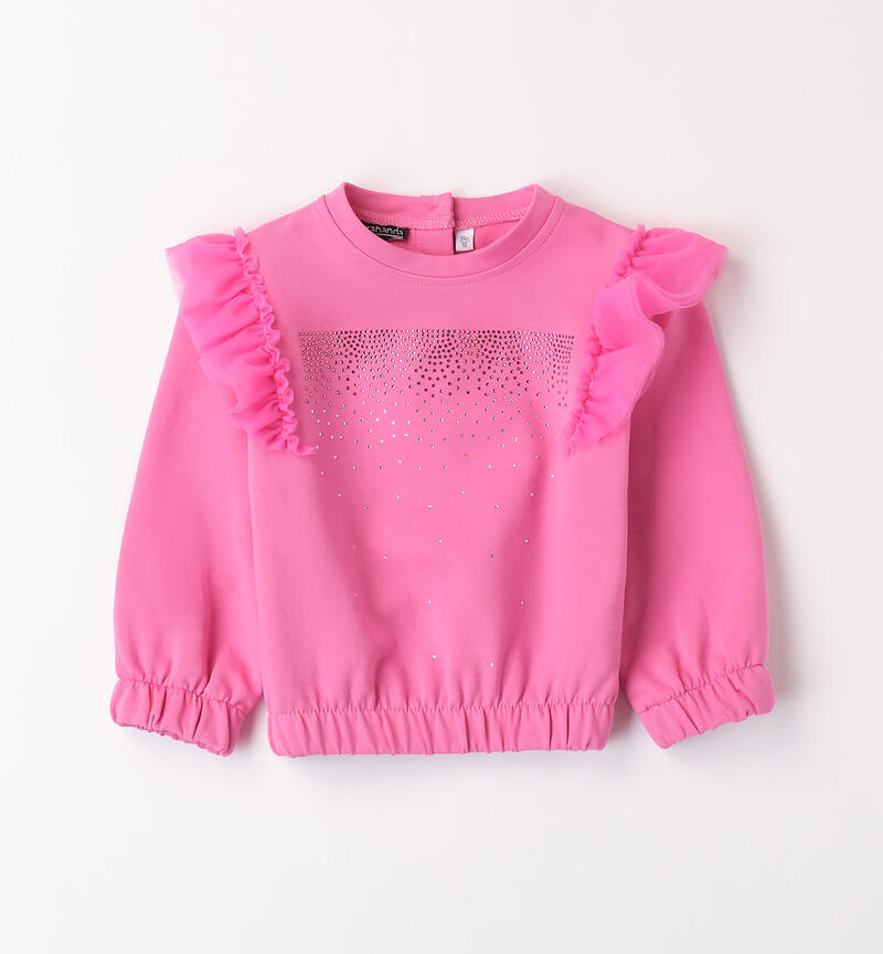 Girls' sweatshirt with elastic ROSA-2417