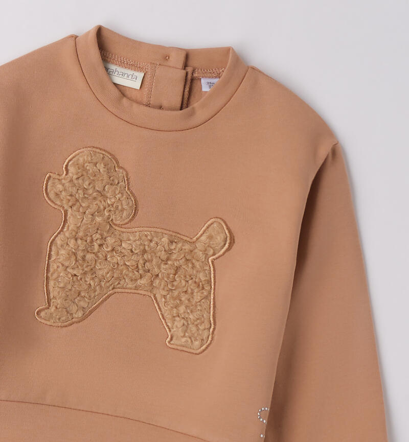 Felpa bambina teddy BISCUIT-0945