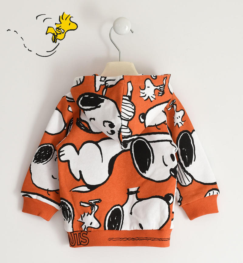 Felpa bambino capsule collection Peanuts da 9 mesi a 8 anni Sarabanda BIANCO-COCCIO-6UU1