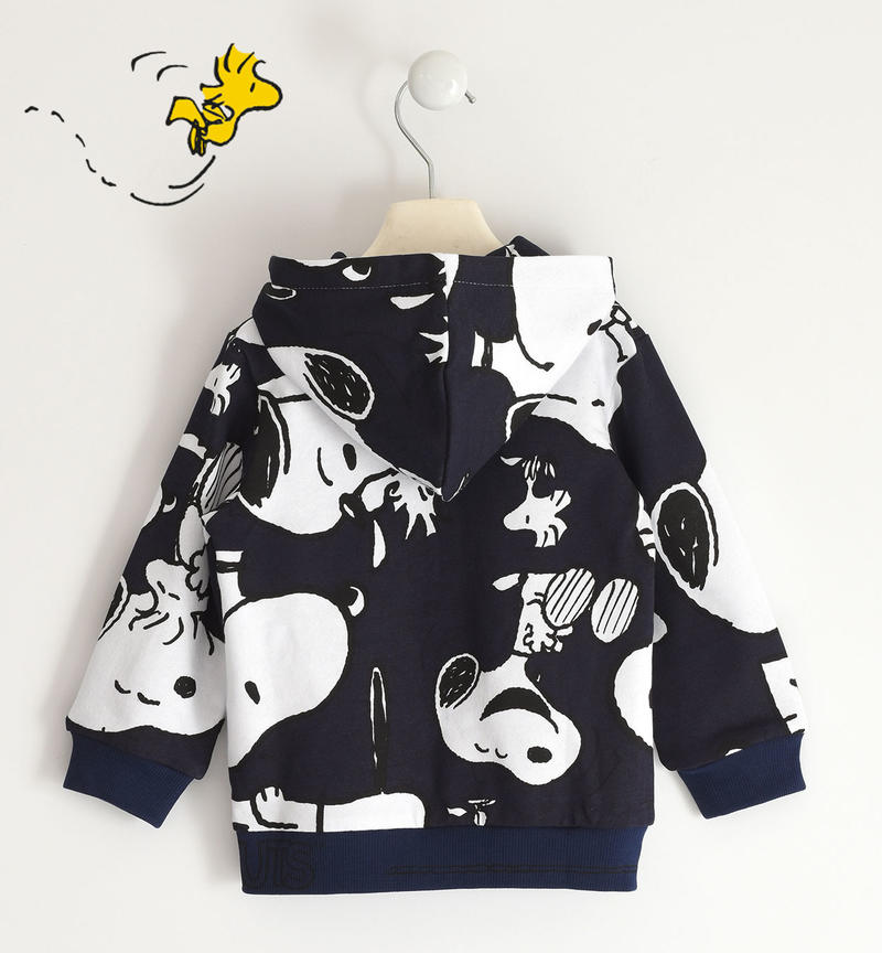 Felpa bambino capsule collection Peanuts da 9 mesi a 8 anni Sarabanda BIANCO-NAVY-6UY9