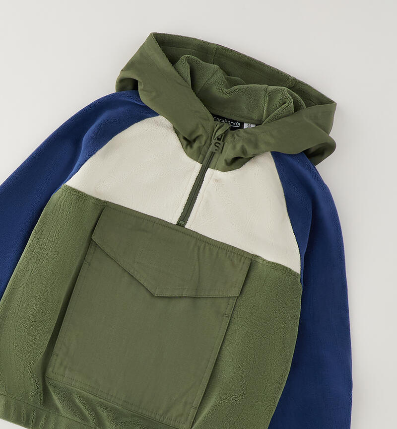 Kids' hoodie VERDE SALVIA-4951
