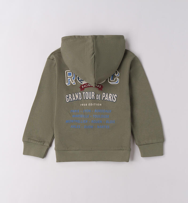 Boy's hoodie VERDE SALVIA-4731
