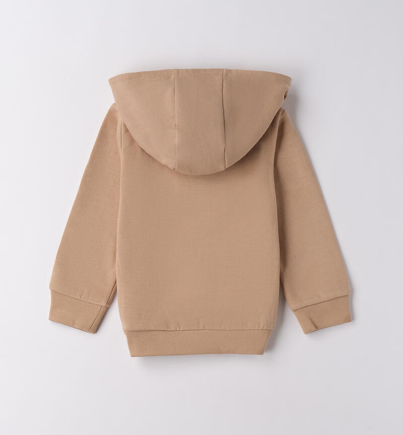 Felpa bambino con orso BEIGE-0927
