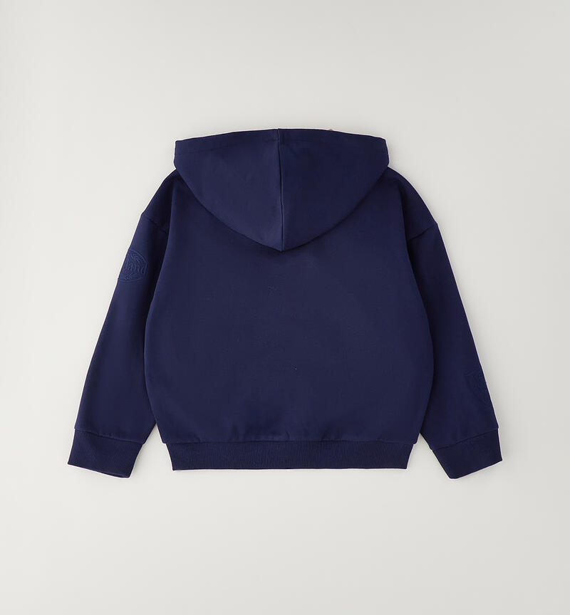 Felpa bambino full-zip NAVY-3854