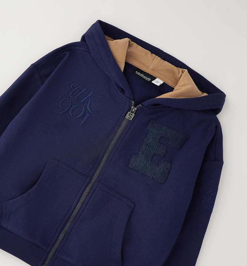 Felpa bambino full-zip NAVY-3854