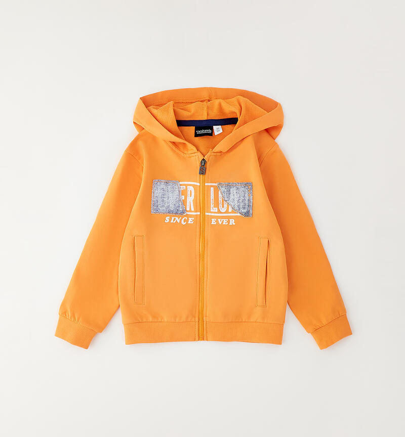 Children's cotton sweatshirt ORANGE-1841