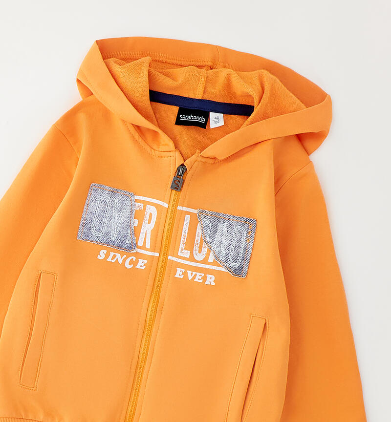 Children's cotton sweatshirt ORANGE-1841