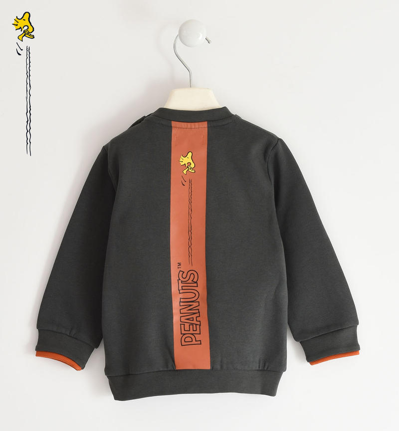 Felpa bambino Snoopy con Woodstock da 9 mesi a 8 anni Sarabanda GRIGIO SCURO-0566