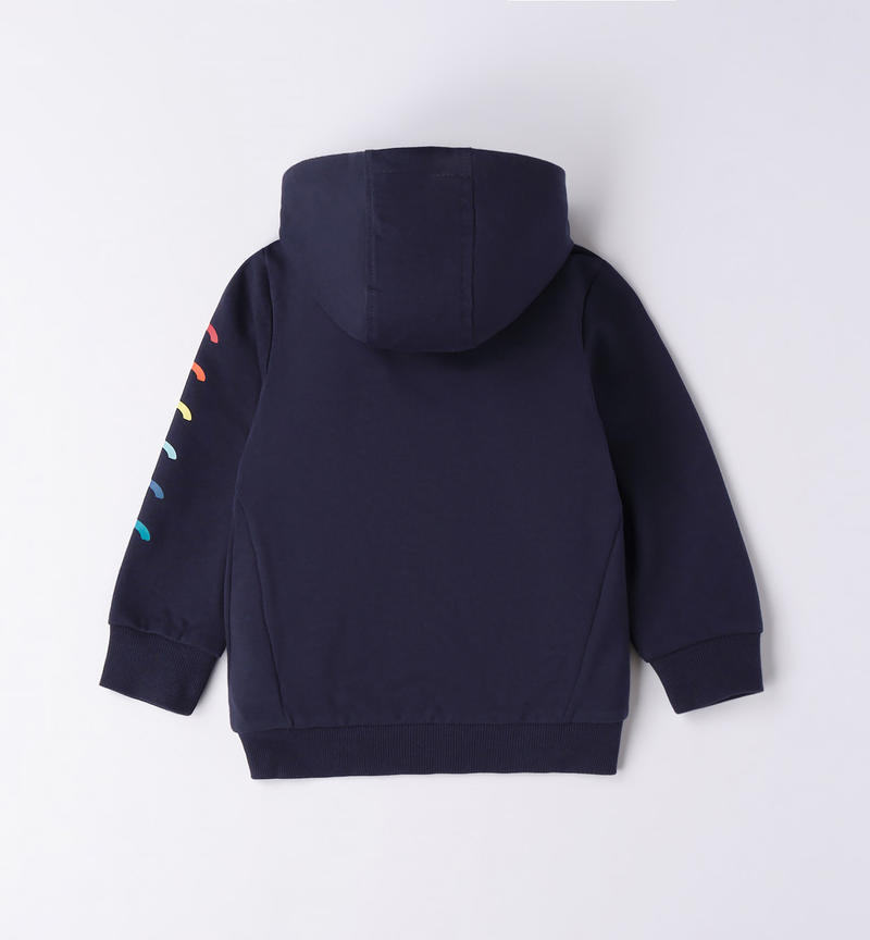 Sarabanda colourful printed sweatshirt for boys from 9 months to 8 years NAVY-3854