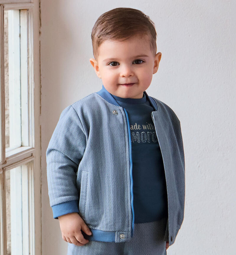 Felpa bimbo Minibanda BEIGE-BLU-6CFC