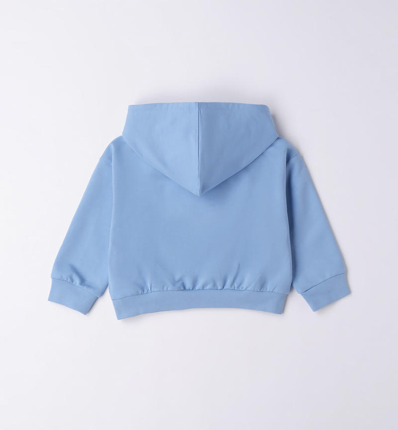 Sarabanda hoodie for girls from 12 months to 8 years AZZURRO-3624