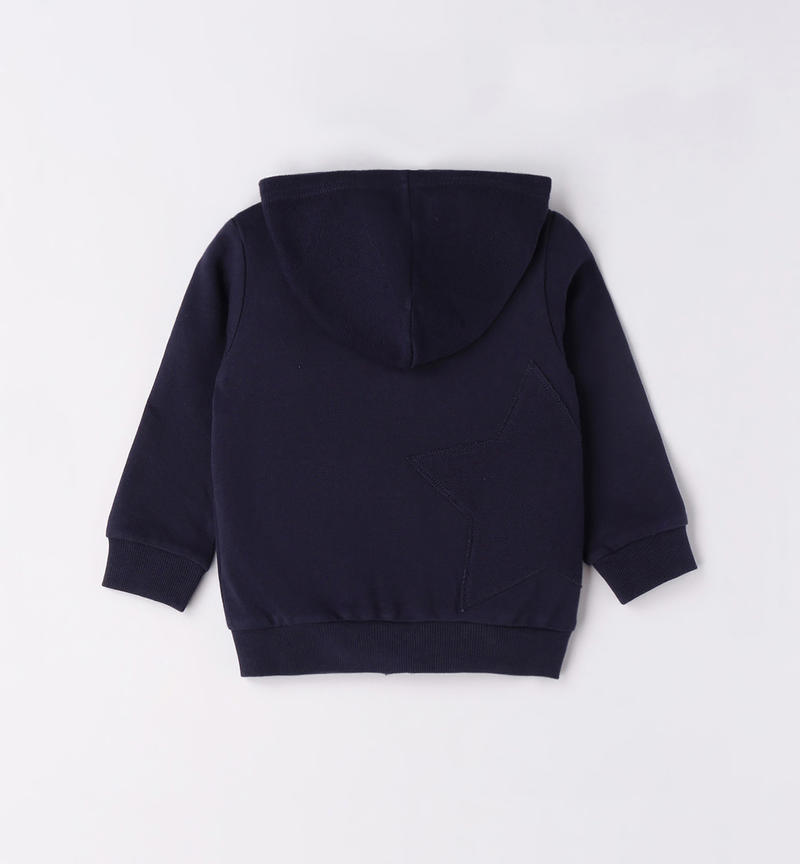 Sarabanda hoodie for boys from 9 months to 8 years NAVY-3854