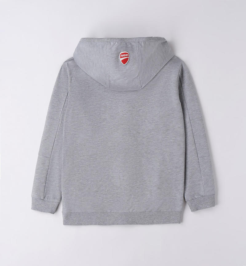 Ducati hoodie for boys from 3 to 16 years GRIGIO MELANGE-8992