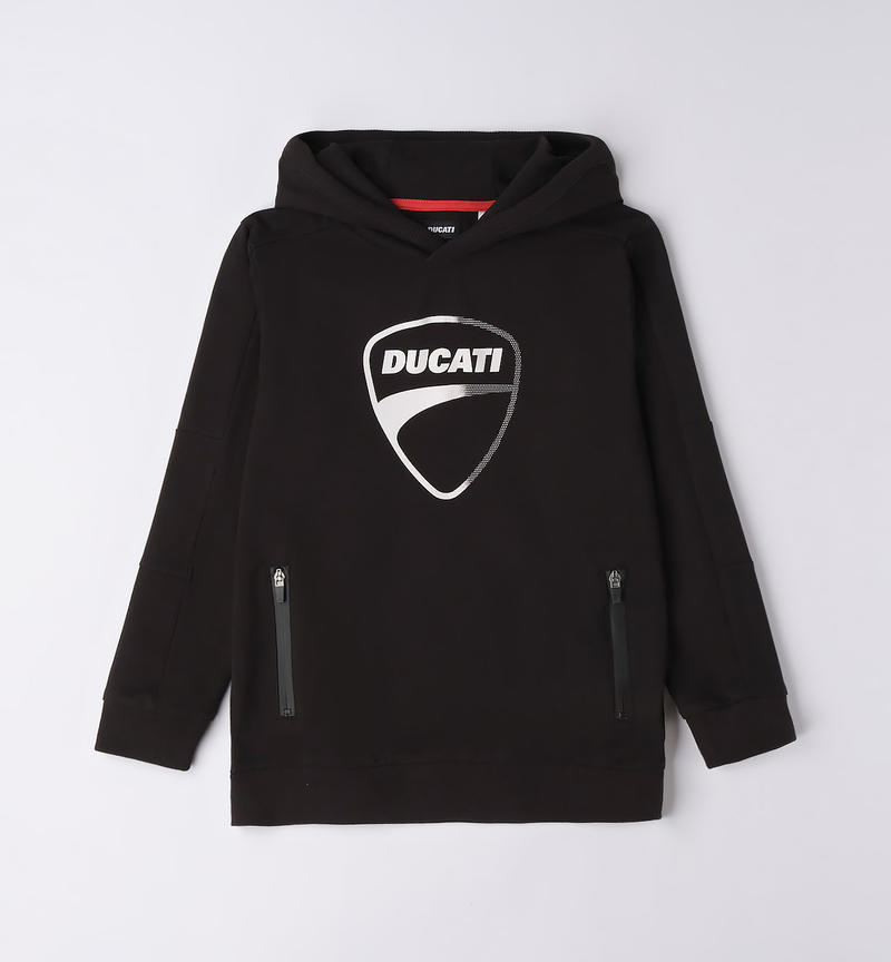 Ducati hoodie for boys from 3 to 16 years NERO-0658