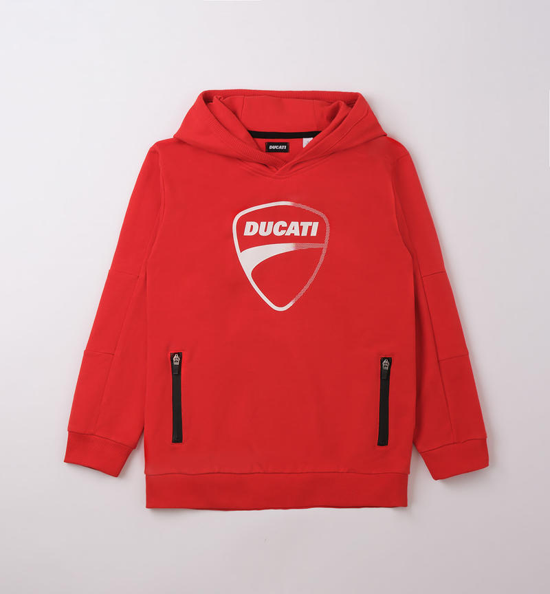 Ducati hoodie for boys from 3 to 16 years ROSSO-2236