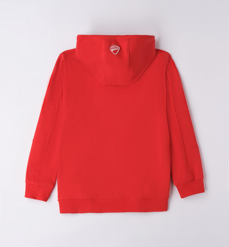 Ducati hoodie for boys from 3 to 16 years ROSSO-2236
