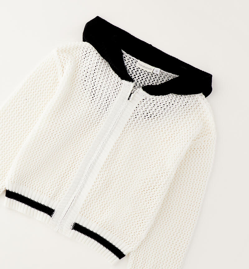 Girls' hoodie BIANCO-0113