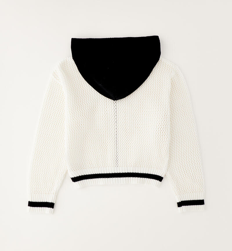 Girls' hoodie BIANCO-0113
