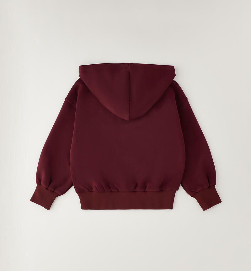 Girl's hoodie BURGUNDY-2557