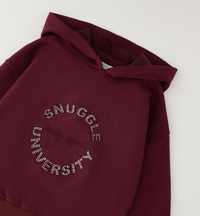 Girl's hoodie BURGUNDY-2557