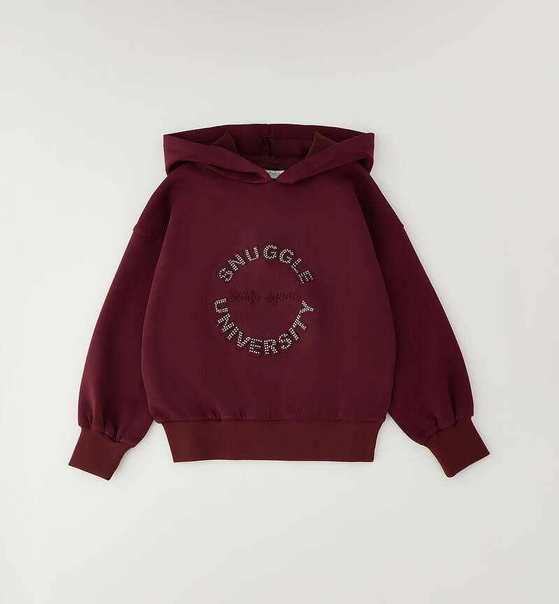 Girl's hoodie BURGUNDY-2557